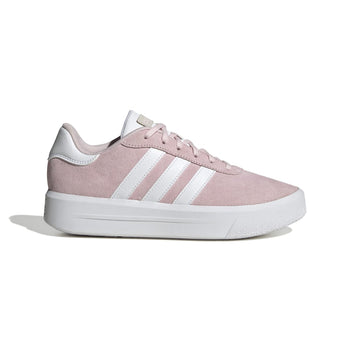 Sneakers rosa da donna con dettagli bianchi adidas Court Platform Suede, Brand, SKU s312000492, Immagine 0